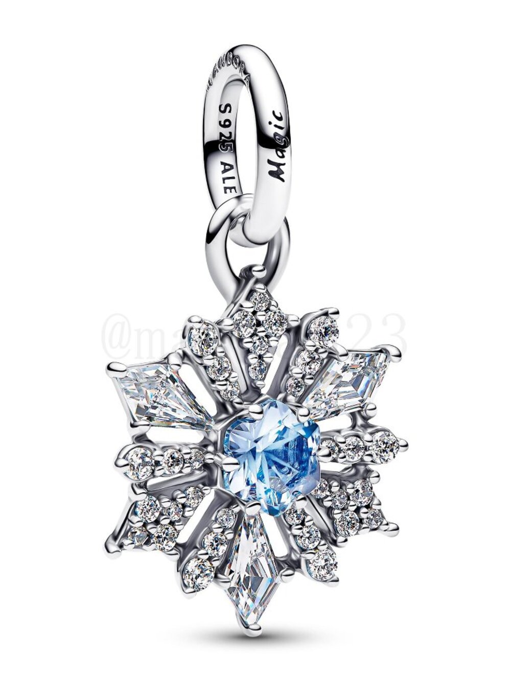 Pandora Disney Frozen Queen Elsa Snowflake Dangle Charm